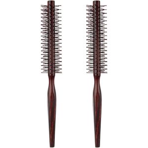 Houten Haarkam met Handvat - Set van 2 - Duurzame Kam voor Haarstyling en Krullen