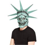 Smiffys - Liberty Skull Overhead Masker - Groen