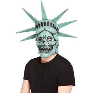 Smiffys - Liberty Skull Overhead Masker - Groen