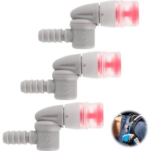 Allecto Plus - Vervanging Bijtventiel en Mondstuk voor Hydratatieblaas - Grijs - Pack van 3stuks