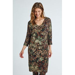 DIDI Dames Loose dress Lux Jungle blossom print maat 48
