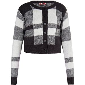 myMo - Vest - Geruite Kleurenmix - Zachte Garenmix