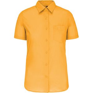 Kariban Overhemd in onderhoudsvriendelijk polykatoen-popeline korte mouwen dames K548 - Yellow - L
