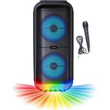 INOVALLEY - KA22-BTH - Verlichte Karaokeluidspreker - Zwart - Bluetooth V5.0
