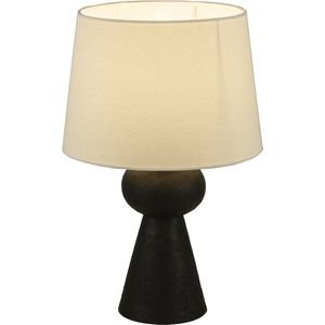 Lumidora Tafellamp 74813 - VIVIAN - E27 - Zwart - Wit - Kunststof - ⌀ 30.5 cm