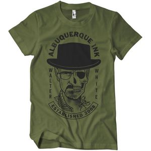 Breaking Bad T-Shirt Albuquerque Ink T-Shirt SP-1-BB024-H73-17 Olive-S