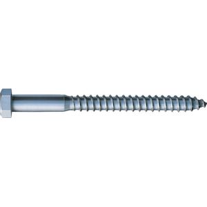 Houtdraadbout VZ sw10DIN571 M6x60mm200stuk(s)