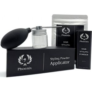 Phoenix Hair Products - Volume Poeder Set + Navulling + Applicator – 2x 20g Styling Powder – Heren & Dames – Voor Volume & Textuur