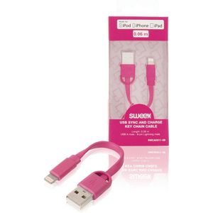 Sweex USB 2.0 A Male naar Apple Lightning - 0.06 m