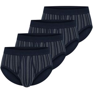 Schiesser Heren sportslip met voorsluiting 4 pack Original Classics fijnrib