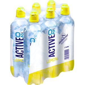 Active O2 | Lemon | 6 stuks | 6 x 500 ml