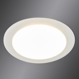 Arcchio - LED downlight - 1licht - kunststof, aluminium - H: 7.25 cm - wit - Inclusief lichtbron