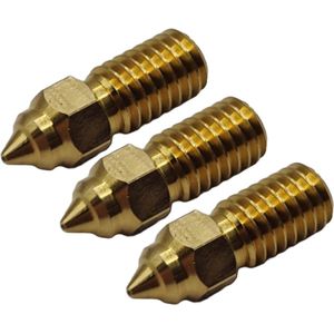 Elegoo nozzle messing 1.75mm 0.4mm 3 stuks