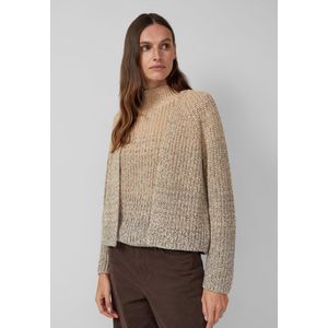 s.Oliver Gebreid vest  sand / brokaat / donkergrijs