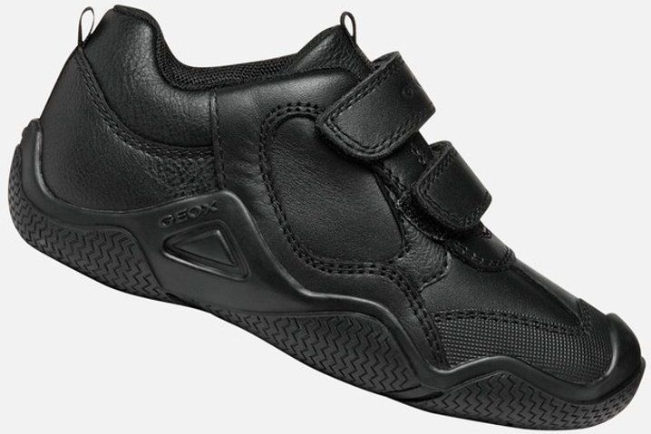 Geox - Wader - Kindertrainers - Zwart - Sportieve Uitstraling