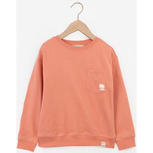 Sissy-Boy - Licht oranje sweater met borstzakje