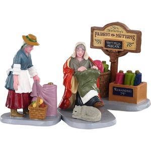 Lemax - Fabric Vendor- Set Of 3 - Kersthuisjes & Kerstdorpen