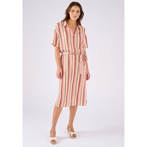 Damart - Jurk van crêpestof zuivere viscose vezels - Dames - Roze - 52