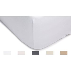 Nomade - Hoeslaken - Zilver - Flanel - 160 x 200 cm