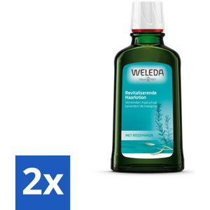 2 x WELEDA - Haarlotion - Rozemarijn - 100 ml - Haaruitval - Haargroei Stimuleren - Natuurlijke Haargroei - Rozenmarijn Haarlotion - Haarlotion