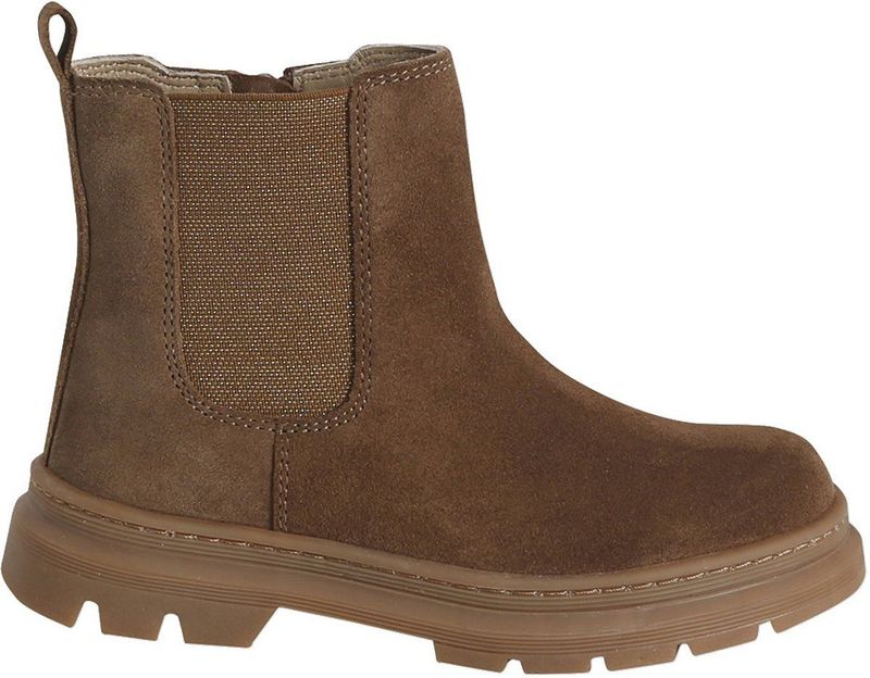 Vertbaudet - Boots - Leer - Gekartelde Zool - Ritssluiting - Voor Meisjes - Collectie Voor De Kleuterschool