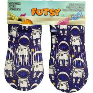 Futsy - Astronaut - Antislip - Maat 33/35 - Zwemsloffen - Voor kind - Zwemschoenen - Zwembad - Cadeau - kado - Sinterklaas cadeau - Meisjes - Jongens
