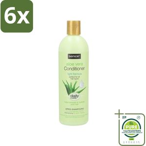 Sence - Aloë Vera - Conditioner - Hydraterend - 400 ml - Voordeelverpakking - 6 stuks - Aloë vera conditioner - Hydraterende conditioner