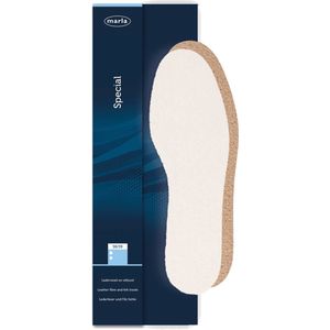 Marla Special - Ledervezel en viltzool inlegzool - Maat 38/39