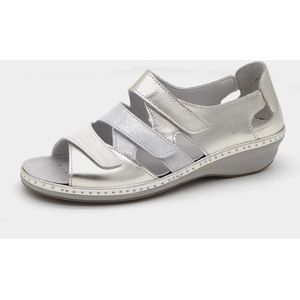 Suave Dames Sandaal - 0962TZM Zilvergrijs/Combi - Maat 37