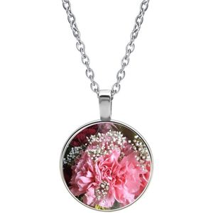 Ketting Glas - Bloemen