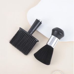 2-delige reinigingsborstel met draagbaar handvat en zachte haren - mat handvat + borstel