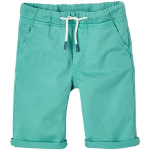 Bermuda - Kleurig - Katoen - Verstelbare Taille - Licht Verwassen Effect