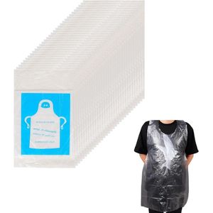 Allecto Plus - Wegwerp PE-schort 100 stuks waterdicht plastic dik schilderen slagerij voedselindustrie.