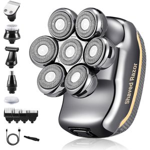 DailySupplies® Skull Shaver - Scheerapparaat Mannen - Bodygroomer - Trimmer - Grijs