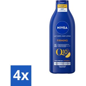 Nivea - Q10 - Verstevigende Bodylotion - Vitamine C - 48 uur Hydratatie - Voor Droge Huid - 400 ml - Voordeelverpakking - 4 stuks
