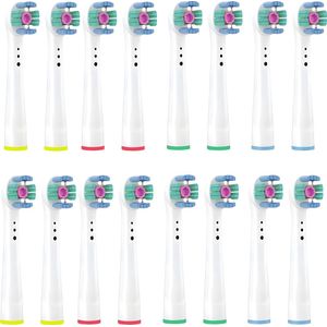 16x Tandenborstel opzetstukjes geschikt voor Oral B - Vervanging 3D White EB18