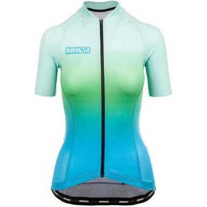 Bioracer Vesper Korte Mouw Wielertrui Blauw M Vrouw