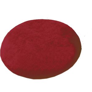 Zitring kussen van latexschuim, Ø 42 cm - kleur: Bordeaux - met badstofhoes - aambeien kussen