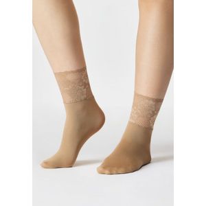 Bas Bleu - Fumi - Pantysokken - Beige - 80 Denier - 2-Pack