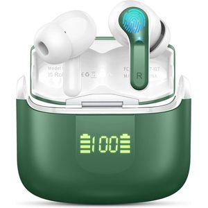 Bluetooth 5.3 Sporthoofdtelefoon met Microfoon en Dubbel LED-Display