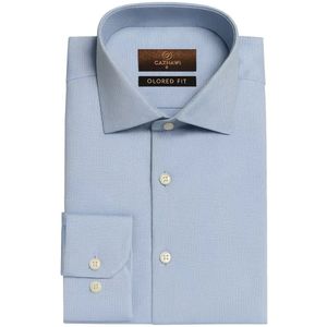 Gaznawi - Herenoverhemd - Blauw - Harde Kraag - Katoen