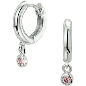 Yep! klapoorringen zirkonia - 10.5 mm - Zilver