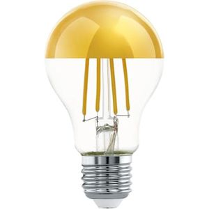 Filament LED Koepel Lamp E27 - Half Spiegel Edison Gloeilamp - Warm Wit 2700K - 806 Lumen - 7.5 Watt (60W Equivalent)