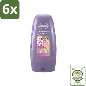 Andrélon - Levendig Lang - Conditioner - 250 ml - Voordeelverpakking - 6 stuks - Lang haar - Sakura olie