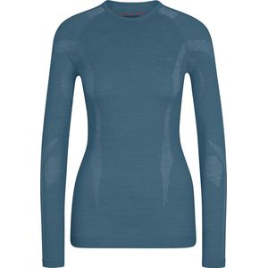 FALKE dames lange mouw shirt Wool-Tech - thermoshirt - blauw (capitain) - Maat: L