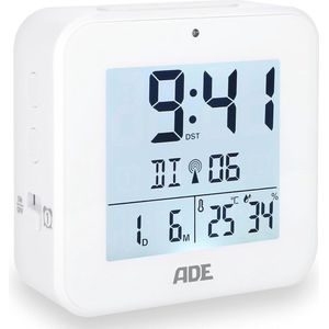 Digitale wekkerradio met batterij en temperatuurweergave - 2 wektijden, hygrometer en sluimerfunctie
