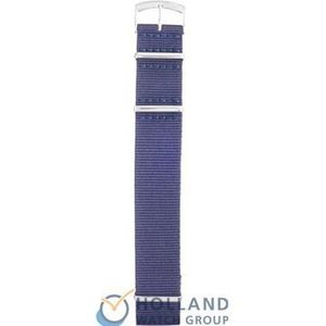 Morellato Horlogebandje - Morellato horlogeband U3972 Nato - Textile - Blauw - bandbreedte 22.00 mm