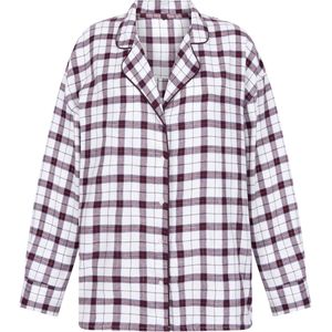 Hunkemöller Pyjamatop Flannel Wit XS