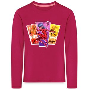 Miraculous Girl Power Ladybug Superheld Premium T-Shirt Kinderen Met Lange Mouwen