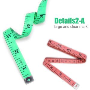 Zachte meetlinten - 12 stuks dubbele schaal, 150 cm voor naaien en lichaamsmeting